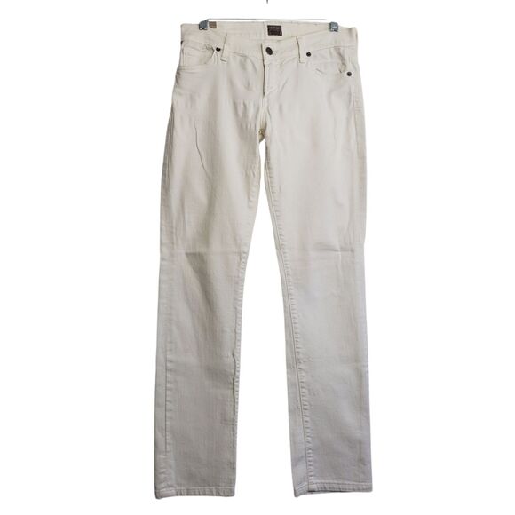 Citizens of Humanity Women's White Ava Straight Leg Jeans, Size 27 - Picture 1 of 11
